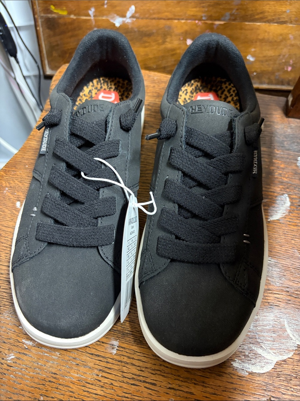 Hey Dude WoMen’s Black Casual Lace- sneaker Karina duo classic